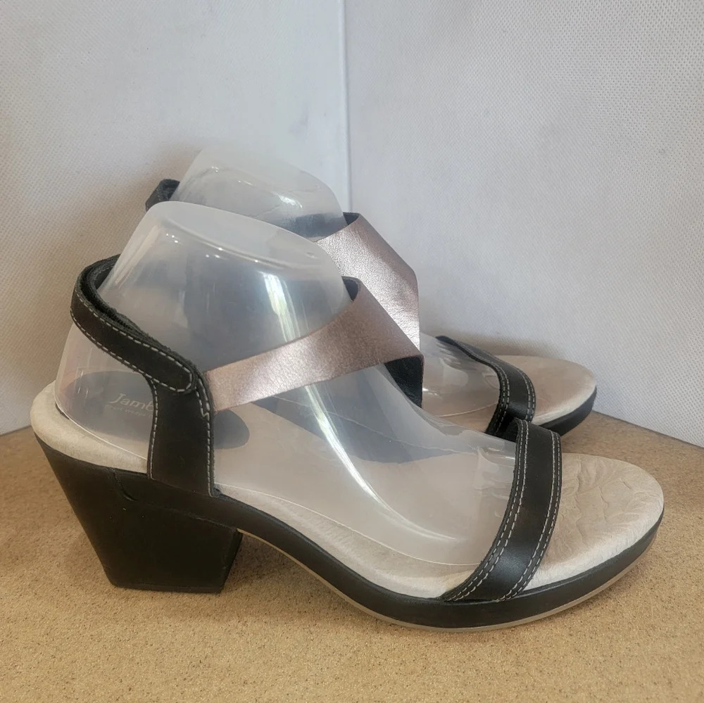 JAMBU MEDIUM HEEL SANDALS (sz 11)